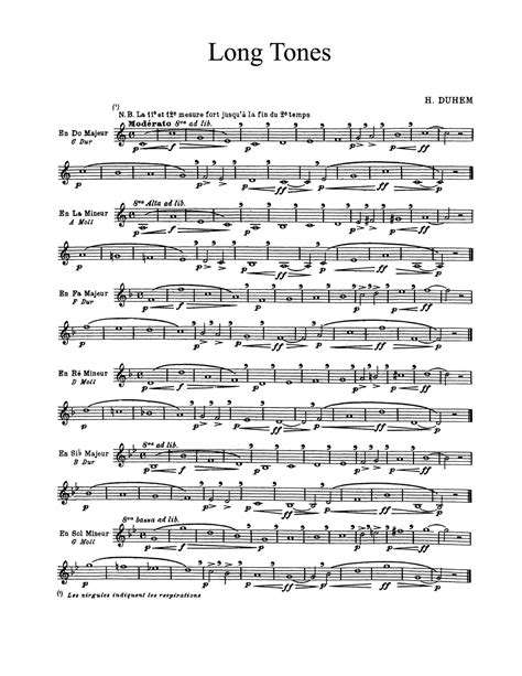 Long Tones