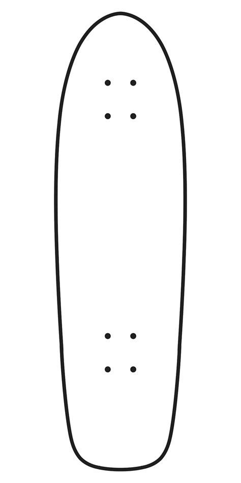 Longboard Skateboard Templates