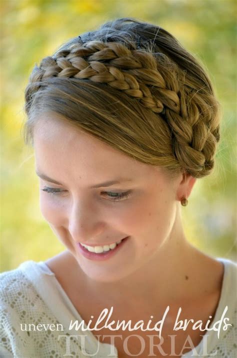 Look 1: Basic Milkmaid Braid Tutorial