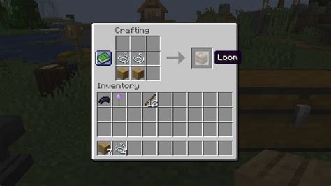 Loom in Minecraft: Crafting Recipe