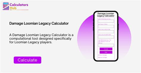 Calculate Optimal Damage Output in Loomian Legacy with Our Damage Calculator