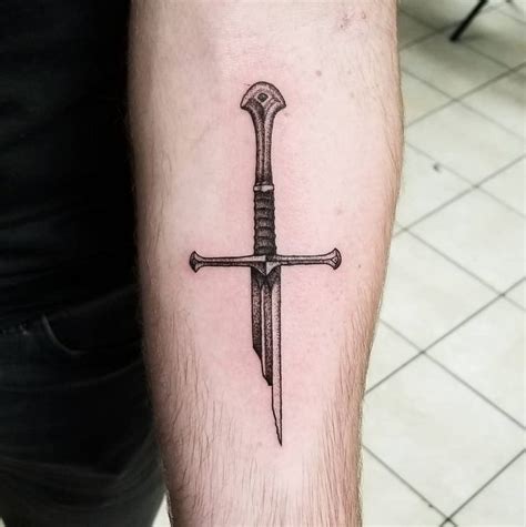 Lord Of The Rings Broken Sword Tattoo