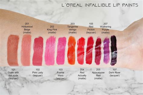 Loreal Lip Paint Colors
