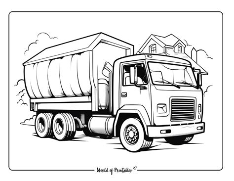 Lorry Coloring Pages