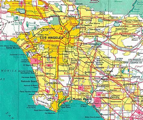 Map of Los Angeles, California GIS Geography