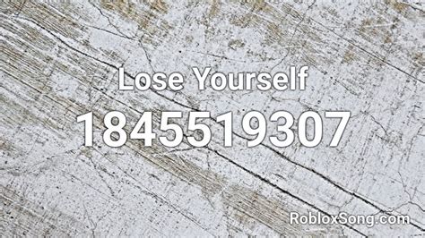 Lose yourself - Roblox ID