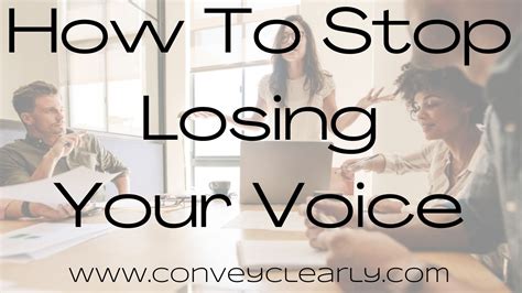 Losing your voice