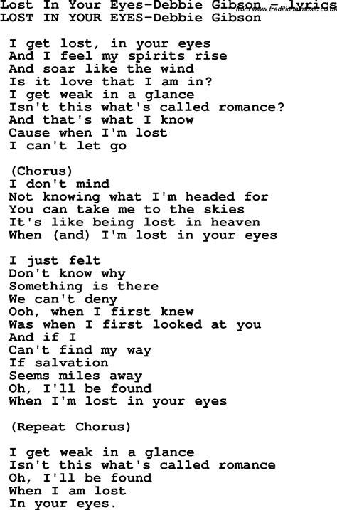Lost In Your Eyes Lyrics