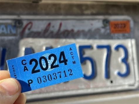 Lost Sticker For Car Registration