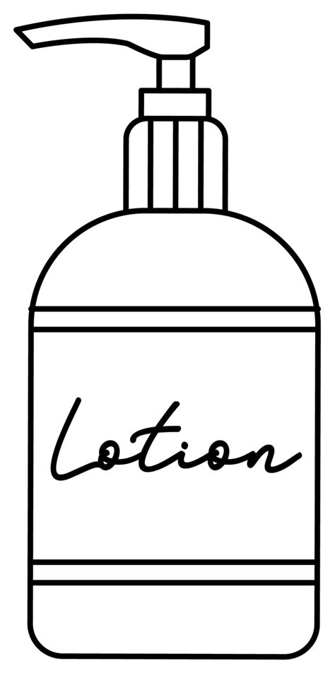 Lotion Coloring Pages