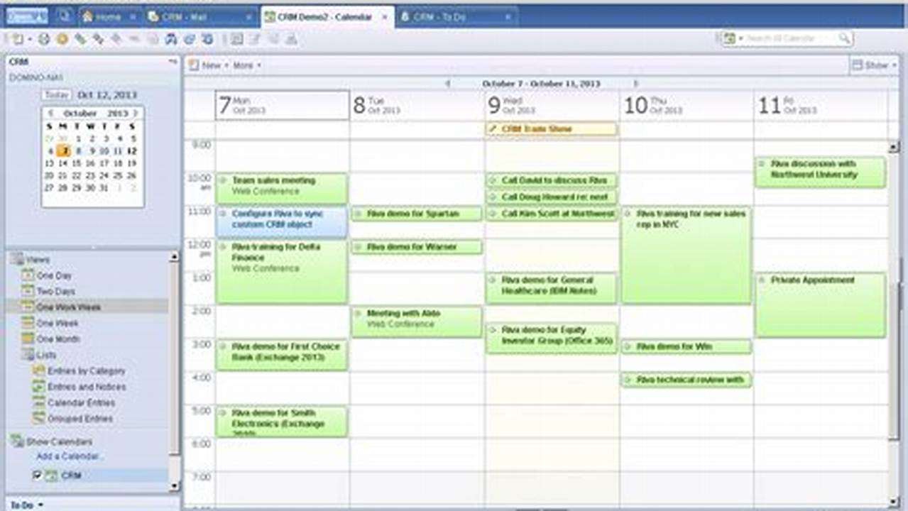 Lotus Notes Shared Calendar