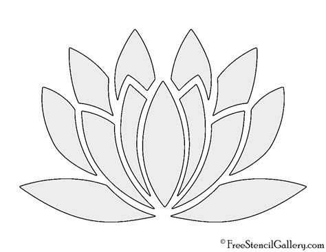 Lotus Flower Stencil Free Stencil Gallery