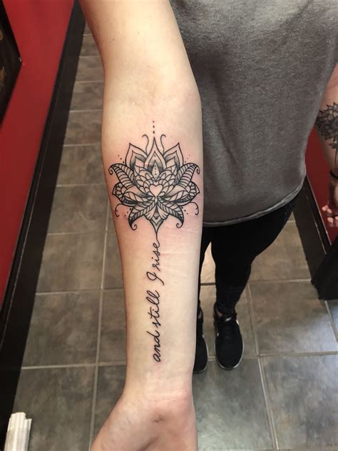 Lotus Tattoo Forearm
