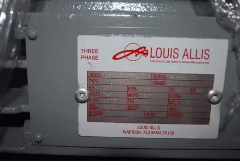 Louis Allis Motor Catalog