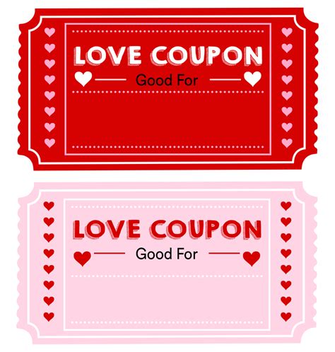Love Coupons Templates
