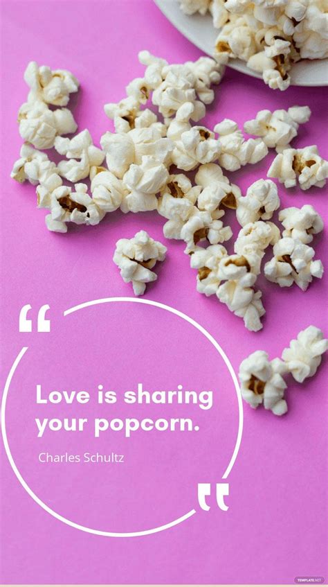 Love is sharing popcorn