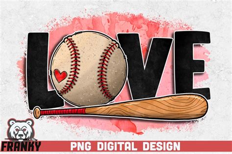 Download Love Baseball Sublimation Design Easy Edite
