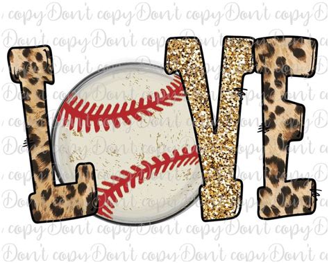 Download Love Baseball Sublimation Designs Easy Edite