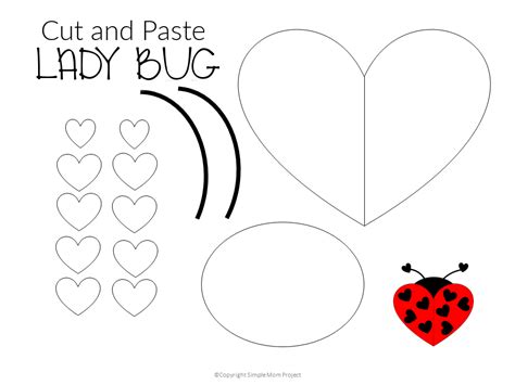 Love Bug Craft Template