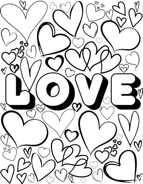 Love Coloring Page