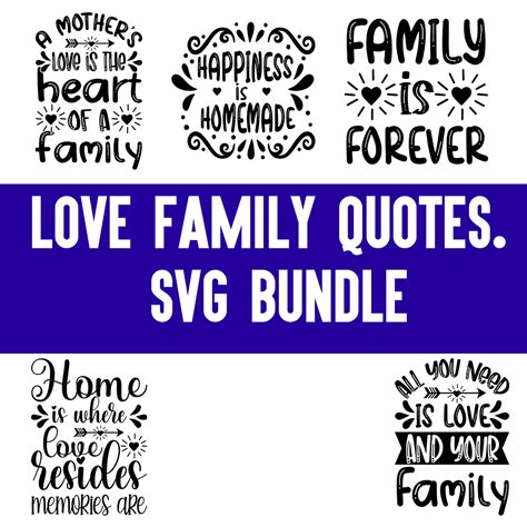 Download Love Family Quotes Bundle. Files
