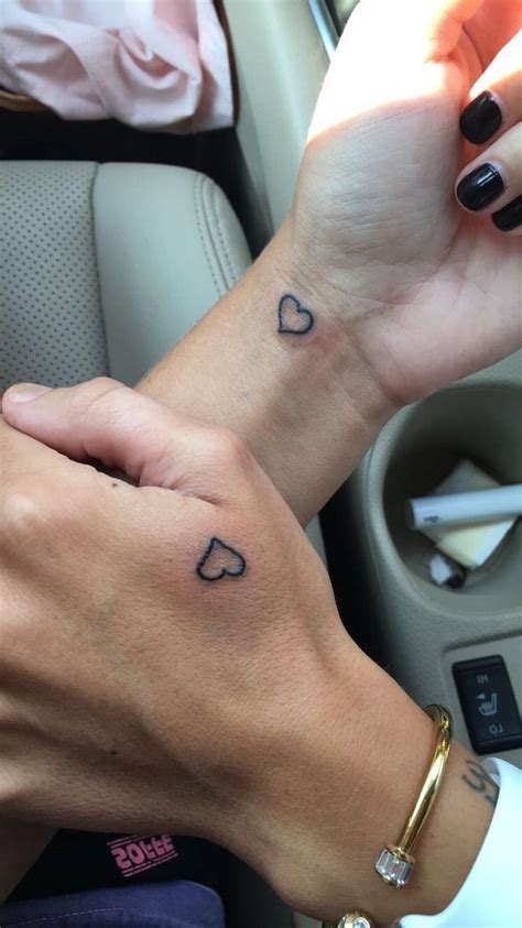 Love Hand Relationship Matching Couple Tattoos
