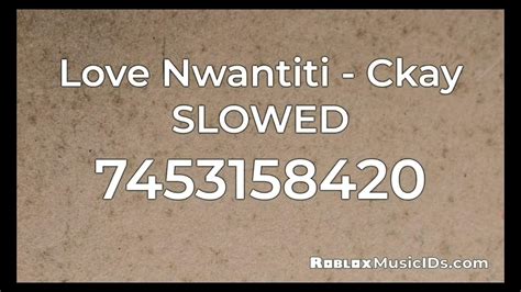 Love Nwantiti Roblox Song ID Code - Pro Game Guides