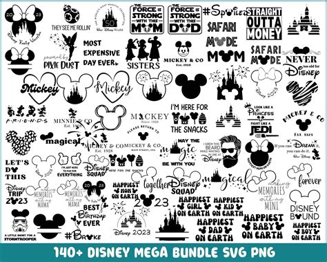 Magical Love in Motion: Unlock Joy with Our Disney-themed SVG Bundle
