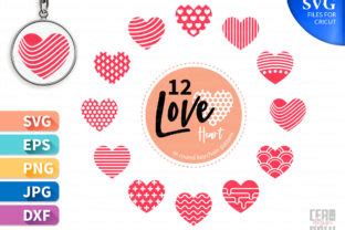 Download Lovers Keychain Heart Pattern Design Silhouette For Crafts
