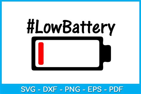 Download Low Battery SVG File - SVG Design Commercial Use DXF Files