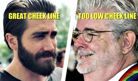 Low Beard Cheek Line