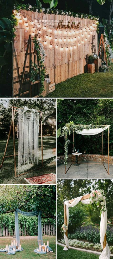Say 'I Do' to Stunning Low Budget DIY Backyard Wedding Decorations: Create Your Dream Wedding with These Easy-to-Make Ideas!