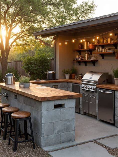 How to Create a Stunning Outdoor Kitchen on a Shoestring Budget and Transform Your Backyard into an Oasis of Entertainment and Comfort!