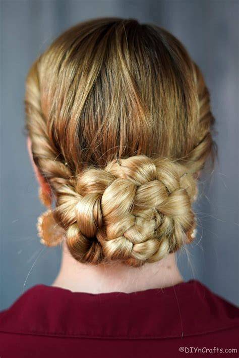 Low Chignon with Side Braid