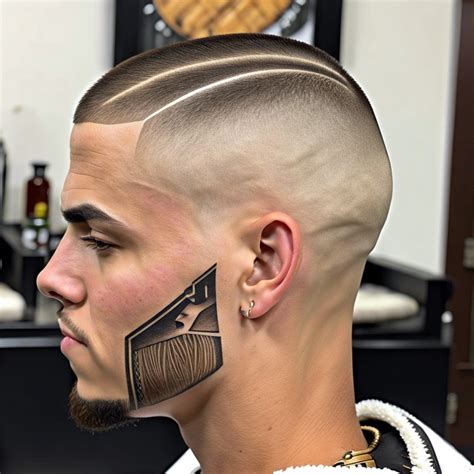 Low Cut Fade With Design