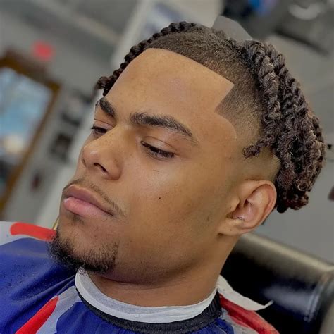 Low Fade with Twists or Locs
