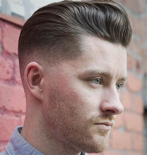Low Fade with a Pompadour
