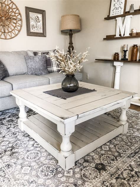 Low Priced Distressed Farmhouse Coffee Table