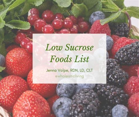 Low Sucrose Diet Pdf