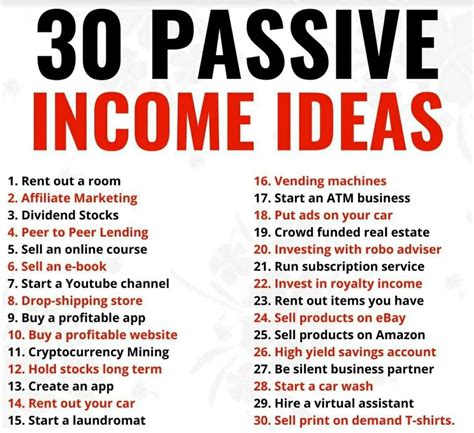 Low-Commitment Passive Income Ideas