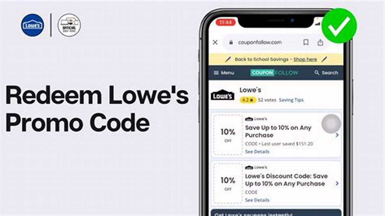 Lowe'S Promo Code October 2024