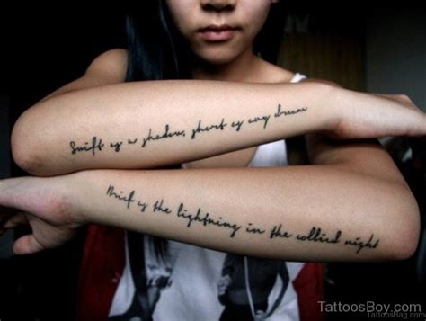 Lower Arm Word Tattoos