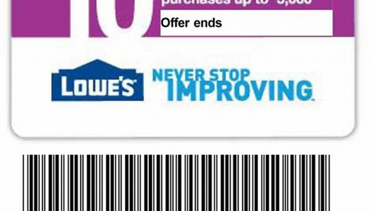 Lowes Coupon Code 2024 Printable