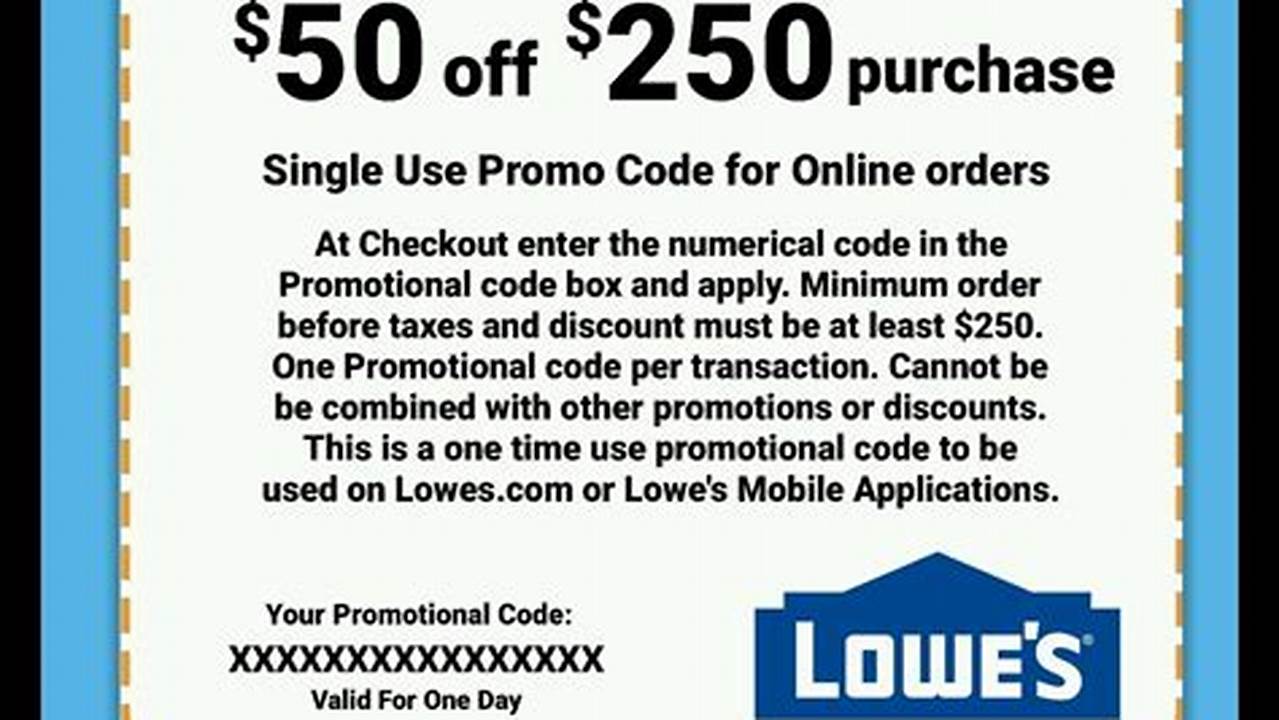 Lowes Coupon Code 2024