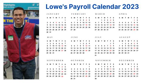 Lowes Pay Calendar