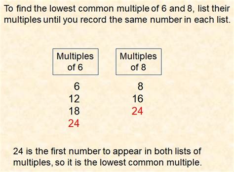 Lowest Common Multiple Of 8 And 20