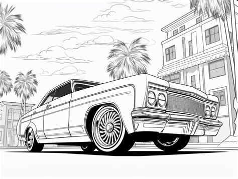 Lowrider Coloring Pages