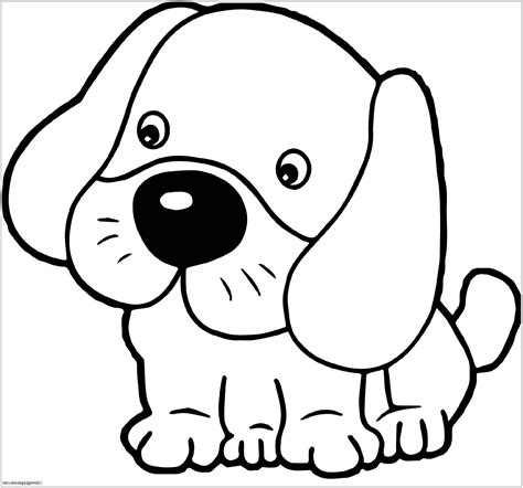 doggie Free Coloring pages online print.