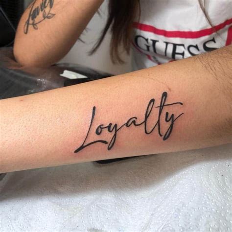 Loyalty Tattoo On Arm
