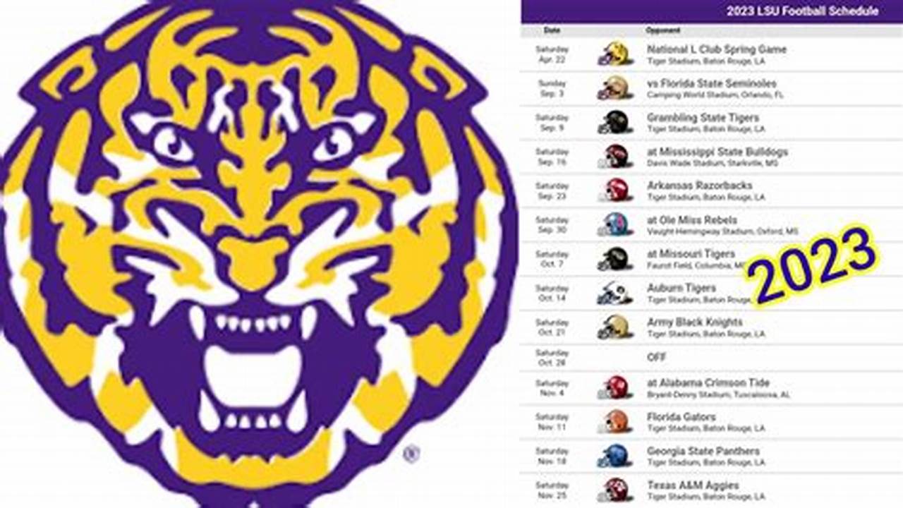 Lsu 2024 Spring Schedule